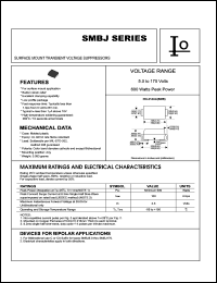 datasheet for SMBJ11C by 