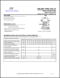 datasheet for KBL08 by 