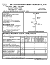 datasheet for 1N5401G by 