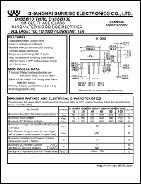 datasheet for D15SB10 by 