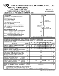 datasheet for FR155G by 