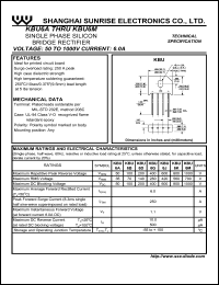 datasheet for KBU6M by 