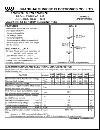 datasheet for 1N4007G by 