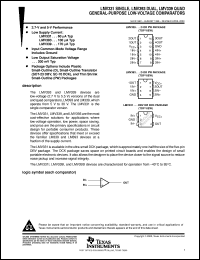 datasheet for LMV393IPWR by Texas Instruments