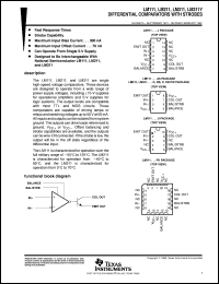 datasheet for LM311DR by Texas Instruments