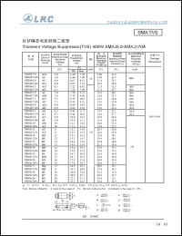 datasheet for SMAJ8.5A by 