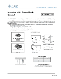 datasheet for MC74VHC1G05DTT3 by 