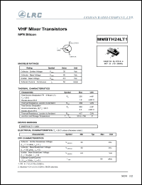 datasheet for MMBTH24LT1 by 