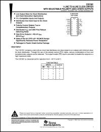 datasheet for CDC391D by Texas Instruments