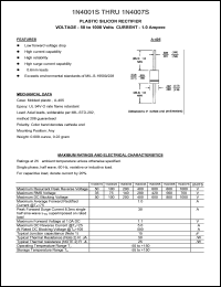 datasheet for 1N4005S by 