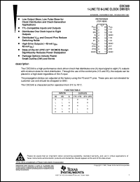 datasheet for CDC340DBLE by Texas Instruments
