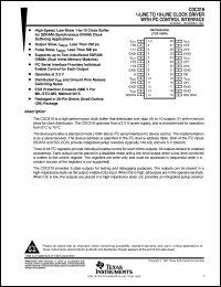 datasheet for CDC319DBR by Texas Instruments