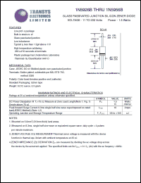 datasheet for 1N5926B by 