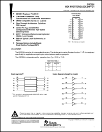 datasheet for CDC204DW by Texas Instruments