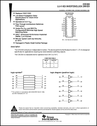 datasheet for CDC203DW by Texas Instruments