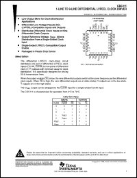 datasheet for CDC111FN by Texas Instruments