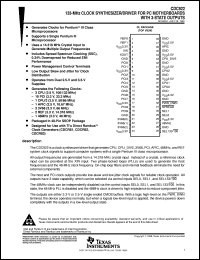 datasheet for CDC922DL by Texas Instruments