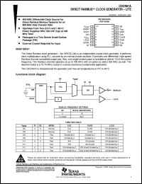 datasheet for CDCR61APWR by Texas Instruments