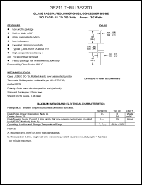 datasheet for 3EZ62 by 