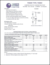 datasheet for 1N5820 by 