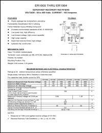 datasheet for ER1002 by 