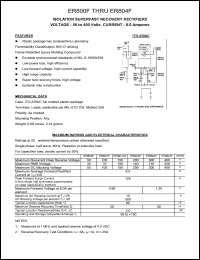 datasheet for ER802F by 