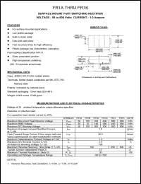 datasheet for FR1G by 