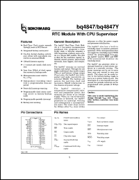 datasheet for BQ4847MT by Texas Instruments