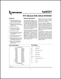 datasheet for BQ4832YMA-85 by Texas Instruments