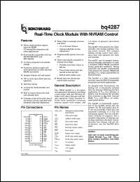 datasheet for BQ4287MT-SB2 by Texas Instruments