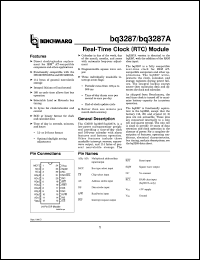 datasheet for BQ3287AMT-I by Texas Instruments