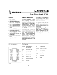 datasheet for BQ3285LDSS by Texas Instruments