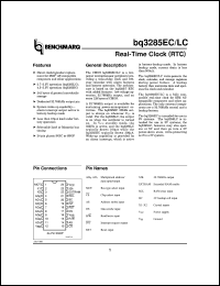 datasheet for BQ3285LCSSTR by Texas Instruments