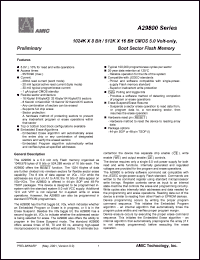 datasheet for A29800UM-55 by 