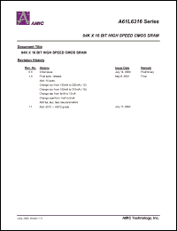 datasheet for A61L6316S-12 by 