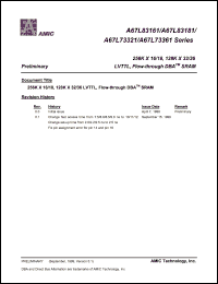 datasheet for A67L83181E-11 by 