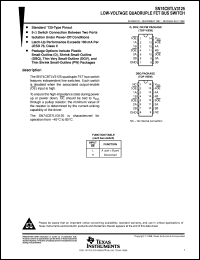 datasheet for SN74CBTLV3125DGVR by Texas Instruments