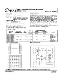 datasheet for BS616LV4010EI by 