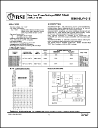 datasheet for BS616LV4015EC by 