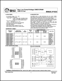 datasheet for BS62LV1023TI by 