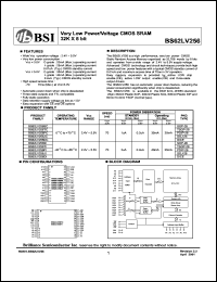 datasheet for BS62LV256SI by 