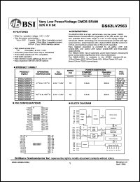 datasheet for BS62LV2563PC by 