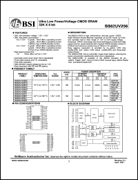 datasheet for BS62UV256DC by 