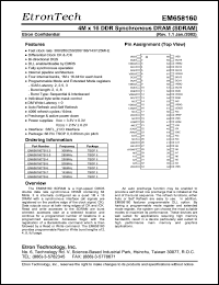 datasheet for EM658160TS-7 by 