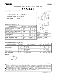 datasheet for 1SS349 by Toshiba