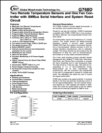 datasheet for G768D by 