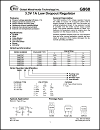 datasheet for G960T36U by 