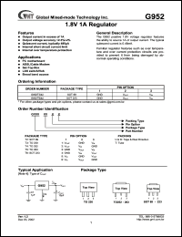 datasheet for G952T63T by 