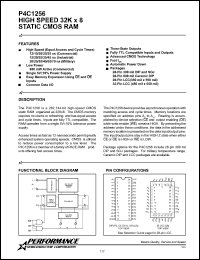 datasheet for P4C1256-35JI by 