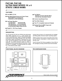 datasheet for P4C149-15PC by 